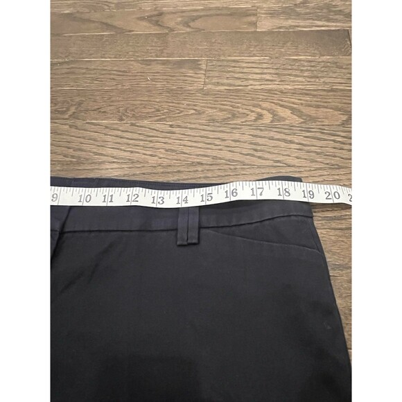 TALBOTS navy chino shorts with side buttons size 14 Womens Casual Nautical - Picture 6 of 7